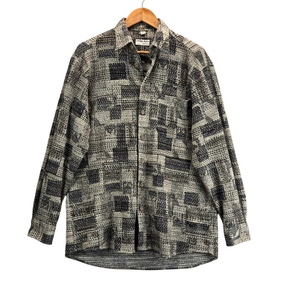 Georg Roth of Germany Shirt Sz 40/M Business Casual Geometric Abstract Textured - Picture 1 of 15